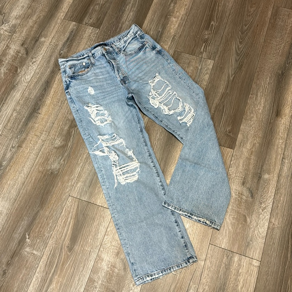 Aeropostale Low Rise Button Fly Skater Jeans